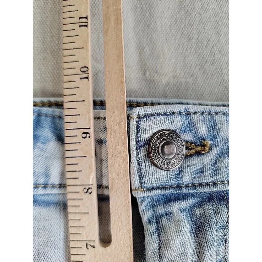 American Eagle Outfitters Jeans Mens 30x33 Skinny Extreme Flex‎ Distressed Blue
